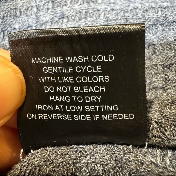 Orange Kiss light & dark blue camo thermal hoodie drawstring bottom cuffs, L. - Picture 12 of 12